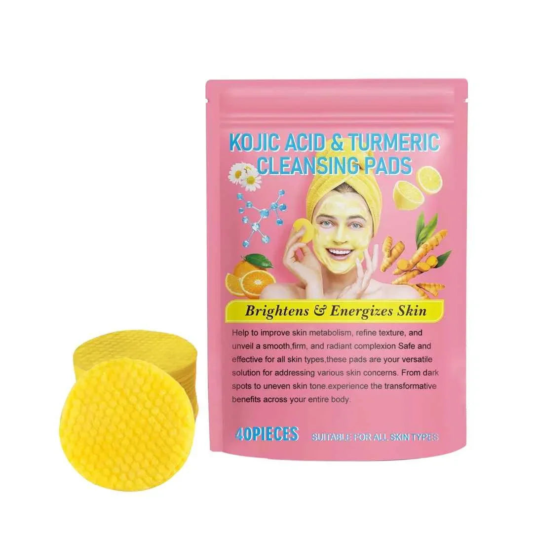 Turmeric and Kojic Acid Pads for Smooth Skin