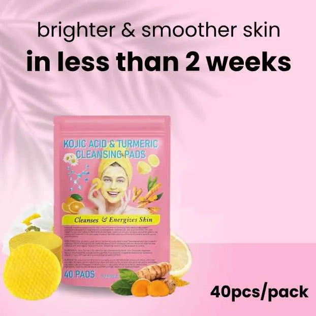 Turmeric and Kojic Acid Pads for Smooth Skin